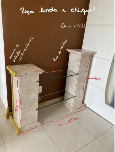 Estante em granito Bege Bahia, vendo separadamente as peças caso tenha interesse,