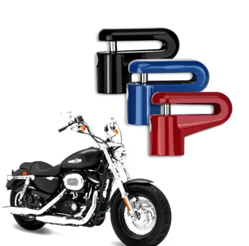 Trava bloqueio disco de freio moto bicicleta aço inoxidavel universal mais uma forma de pr