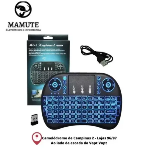 Mini Teclado Wirelless Iluminado