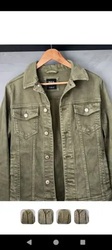 Jaqueta Jeans Zara Verde oliva