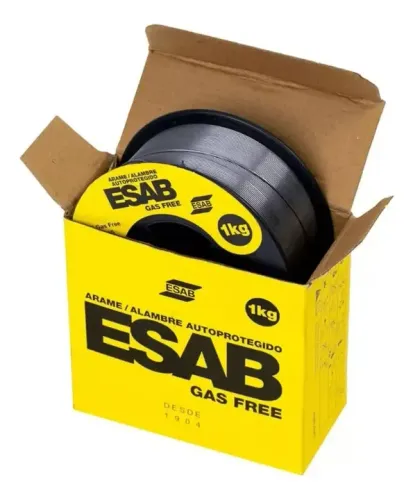 Arame Para Solda Mig Uso Sem Gás 0,8mm 1kg - Esab Gas Free