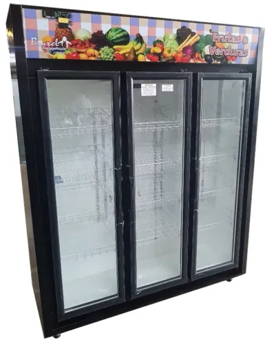 Expositor refrigerado Frutas e Verduras 3 Portas