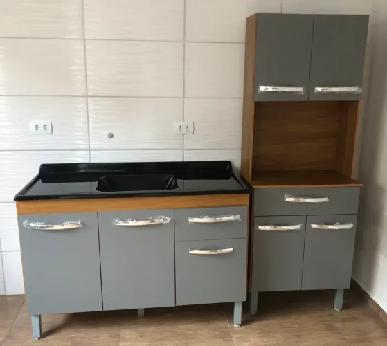 Balcão de pia com cuba de marmorite + armário - NOVO - ENTREGAMOS 