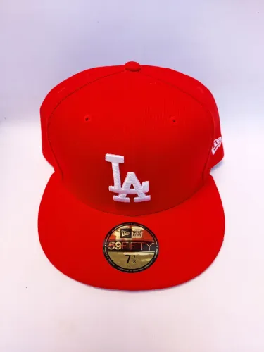 Boné Los Angeles Dodgers vermelho - New era - 59fifty  - Baseball - Mlb