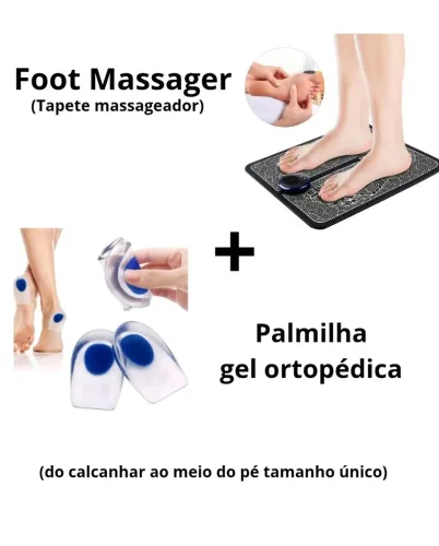 Massageador de pés + Palmilha em gel