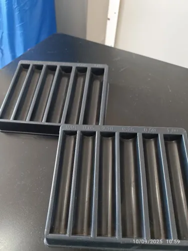 Porta moedas para caixa registradora de loja, de plástico, cor preto