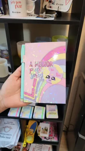 Bloquinho com porta caneta