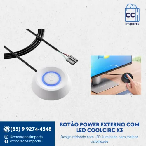 Botão Power Externo com LED Coolcirc