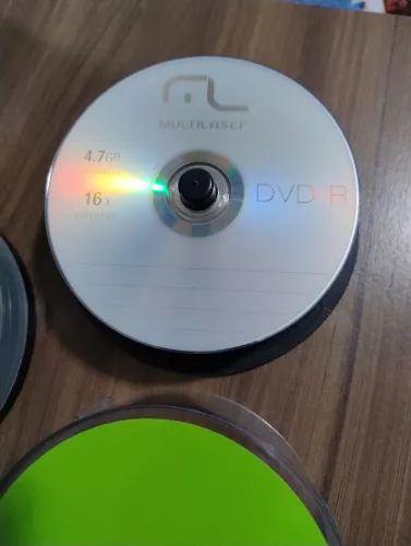 KIT 27  DVD R  4.7 GB 16X MULTILASER NÃO IMPRIMÍVEL
