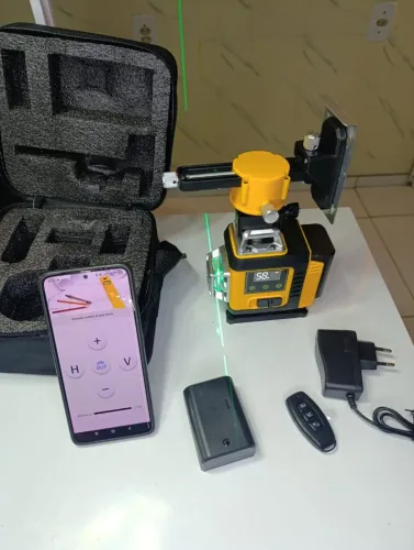 nivel a laser 16 linhas 2 baterias