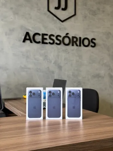 17 Pro Max 256GB Azul Deep Blue Lacrados NOTA FISCAL Loja Fisica
