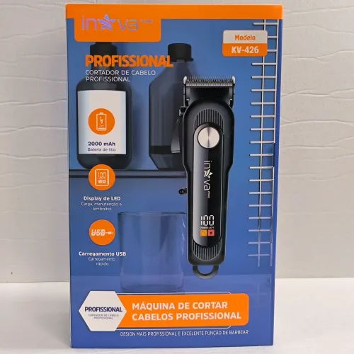 Máquina de cortar cabelo sem fio recarregável 