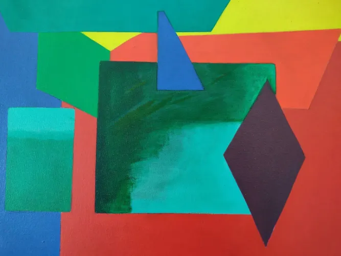 Acrílico sobre tela 30x40 cm abstrato 8