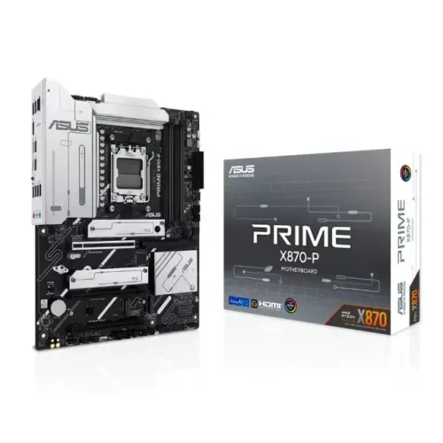 Placa Mãe Asus Prime X870-P, DDR5, Socket AM5, até 256GB, PCIe 5.0, ATX, M.2 NVMe