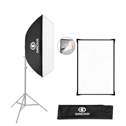 Greika Kit 50x70 E27 Tripé C/lampada - Iluminação Contínua