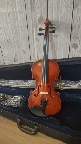 Violino Infantil 3/4,1/2 ,1/4, 1/8, 1/16 Completo e ajustado e cordas Mauro Calixto 
