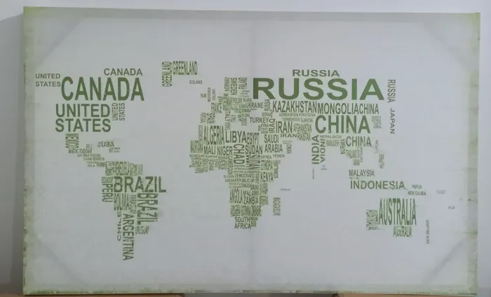 Quadro Mapa Mundi