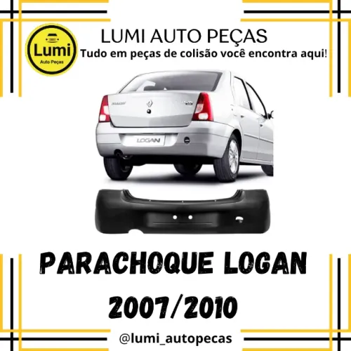 Parachoque Traseiro Logan 07/10 - NOVO 