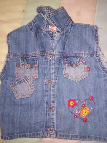 Colete Jeans Infantil - Menina