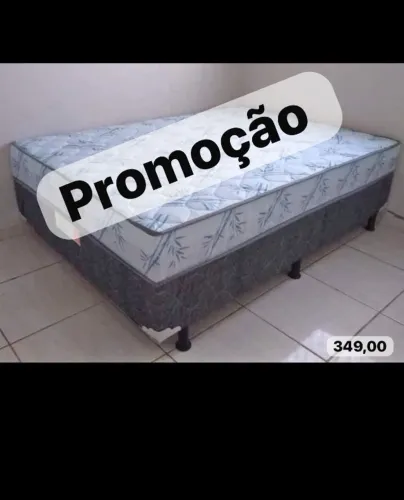 Cama box colchão e base