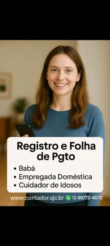 Fazemos o registro e a rotina de Folha de Pagamento de Empregada Doméstica, Babá. 