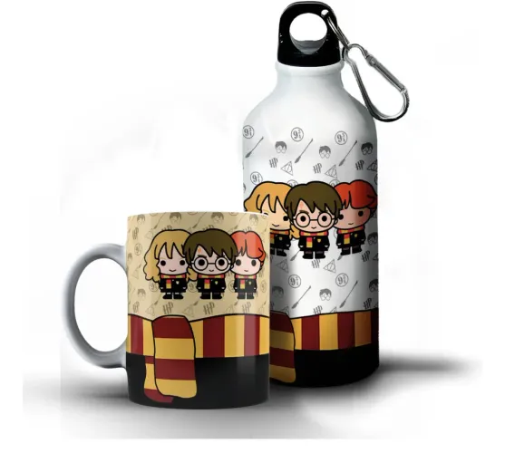 Kit Harry Potter: Caneca e Garrafa