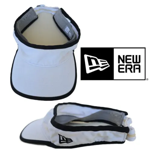 Visor New Era Branco com Detalhes Preto - Original