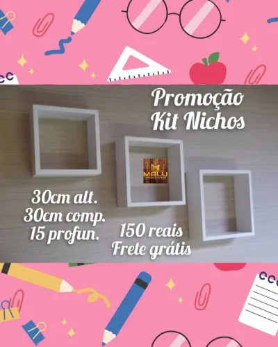 Kit Nichos Decorativos Promocional