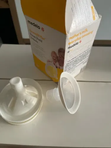 Funil maior e mais confortável para bomba Medela 