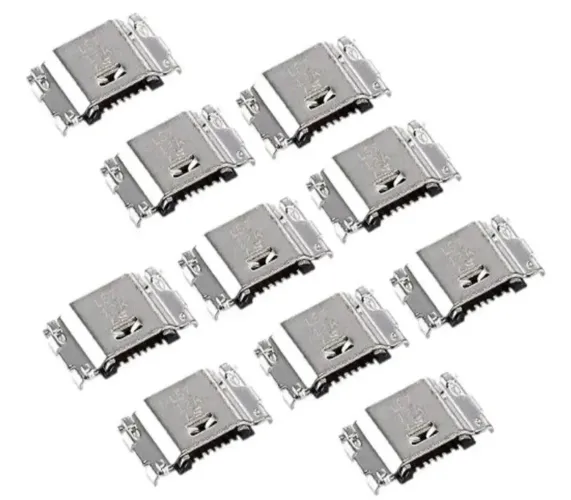 Kit com  10 un  conector de carga Galaxy A10