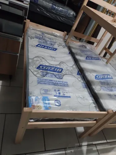 Cama de Solteiro com Colchão de solteiro Gazin NOVOS