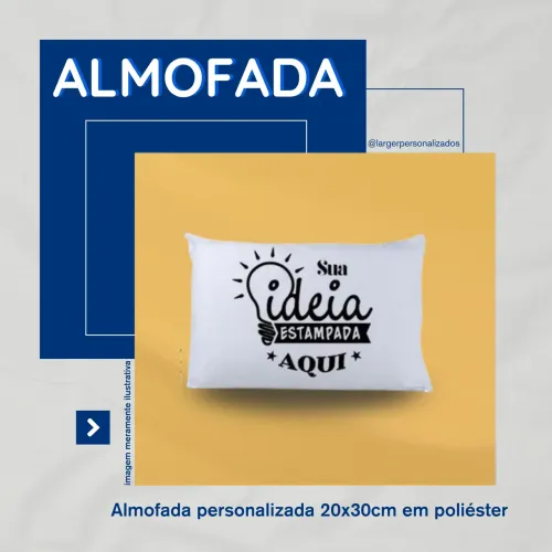 Almofada Personalizada 20x30cm em Poliéster
