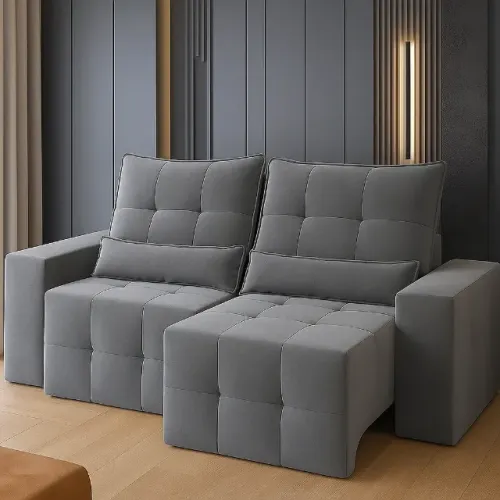 Sofá retratil e reclinavel com 2m metros de largura