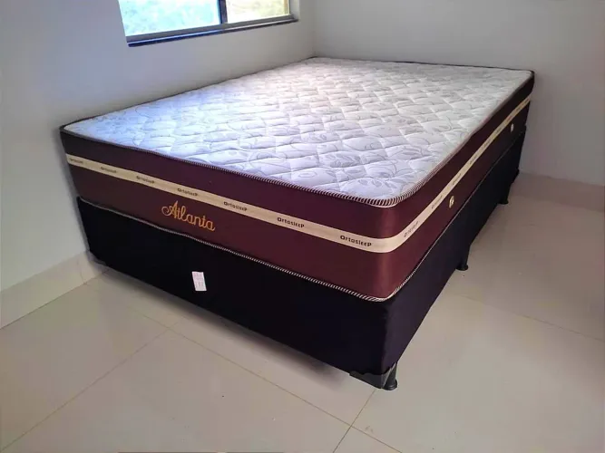 Cama box casal com colchão Atlanta firme