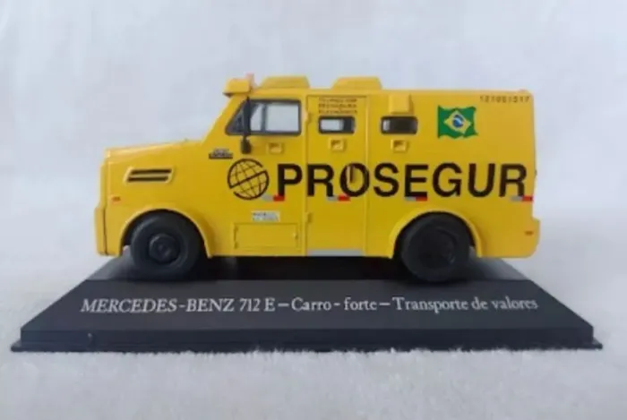 Miniatura Caminhão de Carga - PROSEGUR Mercedes-Benz 712 E- Mercedes-Benz 712 E