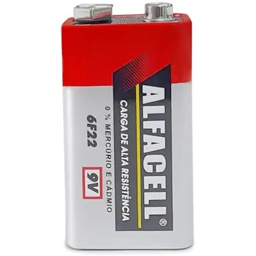 Bateria 9V nova lacrada 