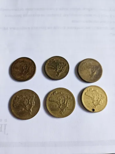 6 moedas antigas 