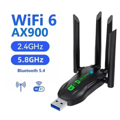 Adaptador Wi-Fi 6 AX900 + Bluetooth 5.4