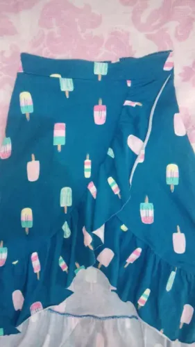 Saia Infantil com Estampa de Picolé