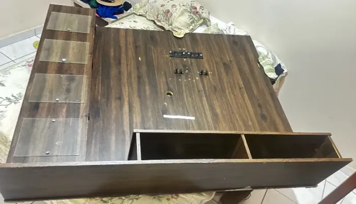 Rack para tv com porta fotos