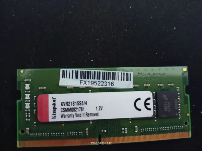 Memória notebook 4G ddr4 Kingston