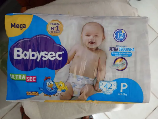 Fralda descartável babysec tamanho P