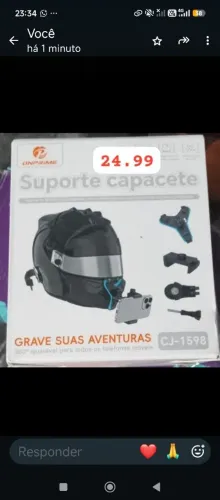 Suporte de moto p capacete