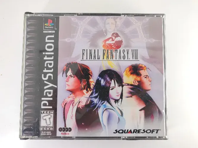 Jogo Final Fantasy VIII - Discos Originais PS1 - Case Repro - Sem Manual