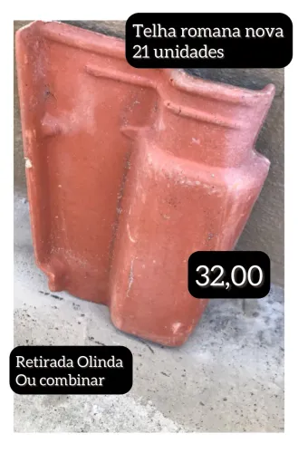 Telha romana Rio doce