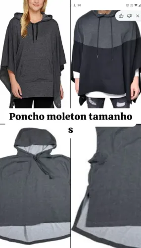Poncho moleton m
