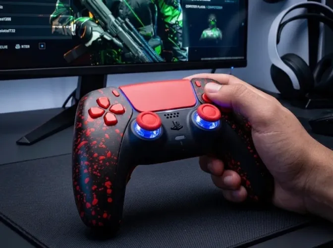 Controle PS5 Gamer | AIM Controller Pro 4 paddles Hall effect 