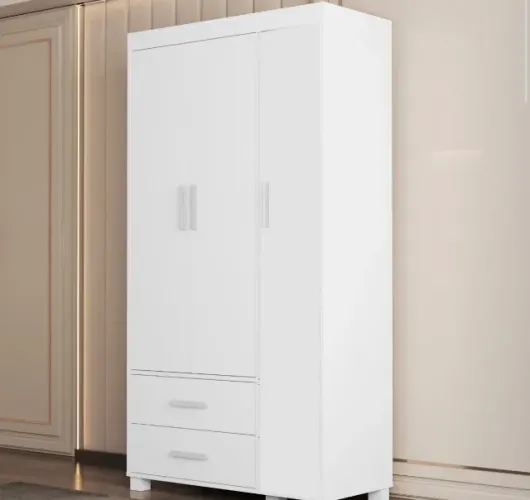 Guarda-Roupa 3 Portas Serena 89 cm Branco