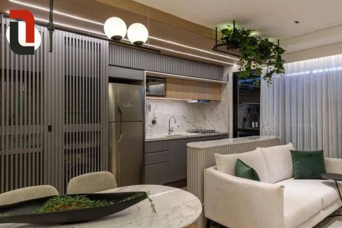 Ares Juvevê Apto 75m² 3 quartos, sacada gourmet e 2 vagas