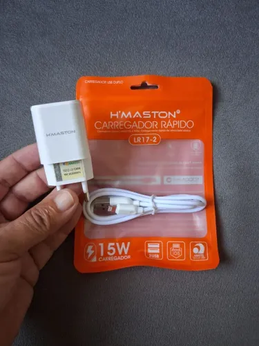 Carregador H'MASTON rápido para iphone, novo.